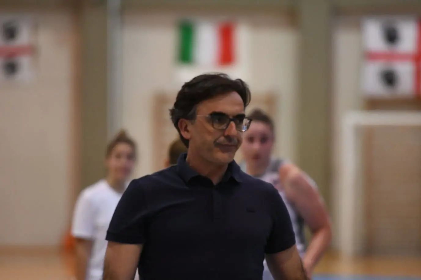 Federico Xaxa, coach del Cus Cagliari in Serie B Femminile (foto di Andrea Chiaramida)