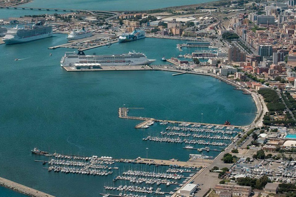 L'area del porto (Archivio L'Unione Sarda)