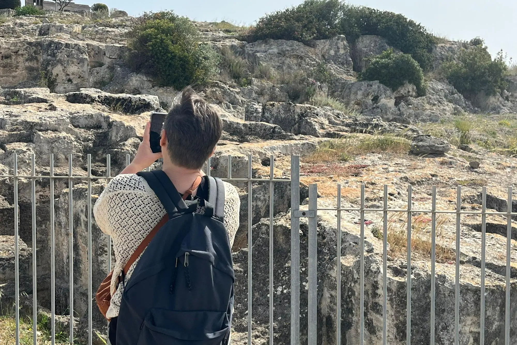 Un turista a Tuvixeddu