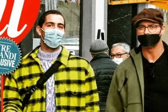 La foto sulla prima pagina di "Chi"