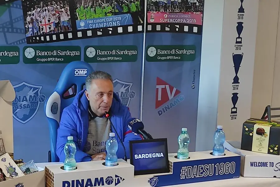 Il coach Piero Bucchi (foto G. Marras)