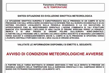 Caldo, attesi 40 gradi nell'Isola: allerta per le alte temperature