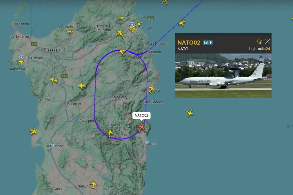 Immagini da Flightradar