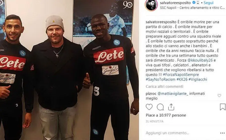 Ghoulam, Salvatore Esposito e Koulibaly