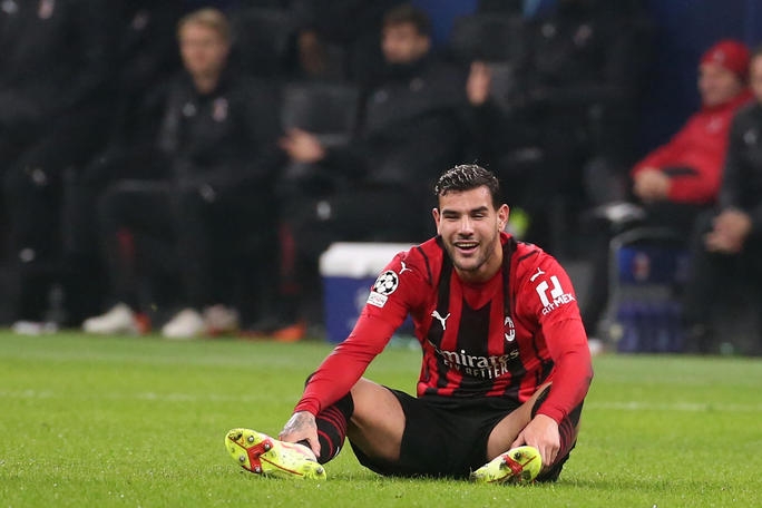 AC Milan’s Theo Hernandez reacts during he UEFA Champions League group B soccer match between Ac Milan and Fc Porto at Giuseppe Meazza stadium in Milan, 3 November 2021. ANSA / MATTEO BAZZI