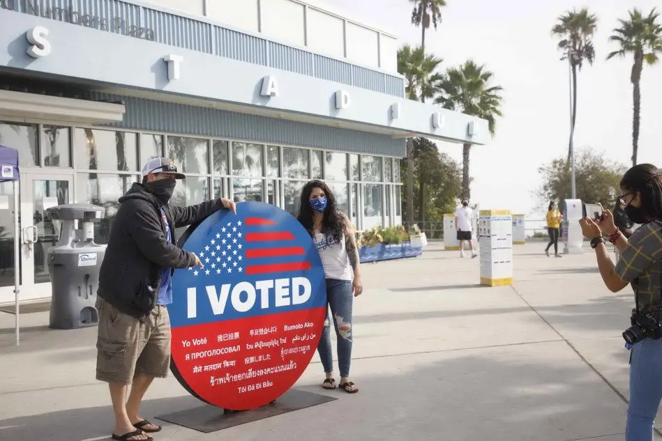 L'Election Day a Los Angeles (Ansa)