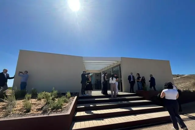 Il nuovo infopoint di Tharros (foto Sara Pinna)