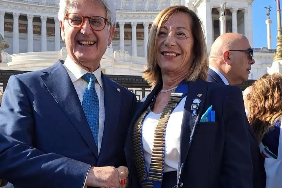 Adriana Muscas con Francesco Arezzo