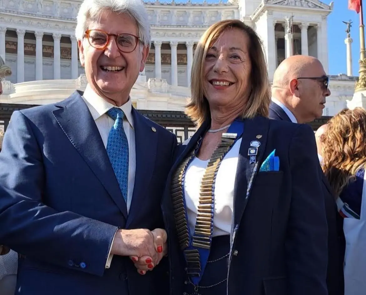 Adriana Muscas con Francesco Arezzo
