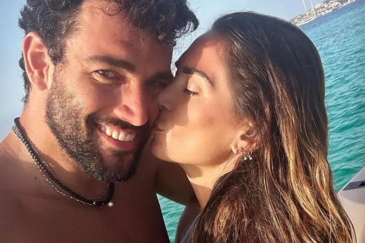 A shot from Instagram by Matteo Berrettini and Melissa Satta on holiday in Sardinia