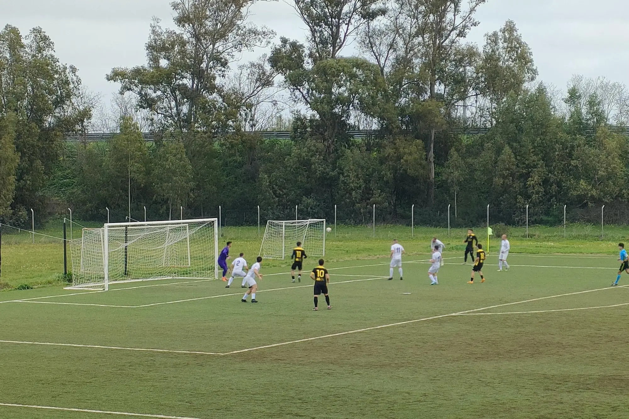 Una partita del Santa Giusta (foto di Giacomo Pala)