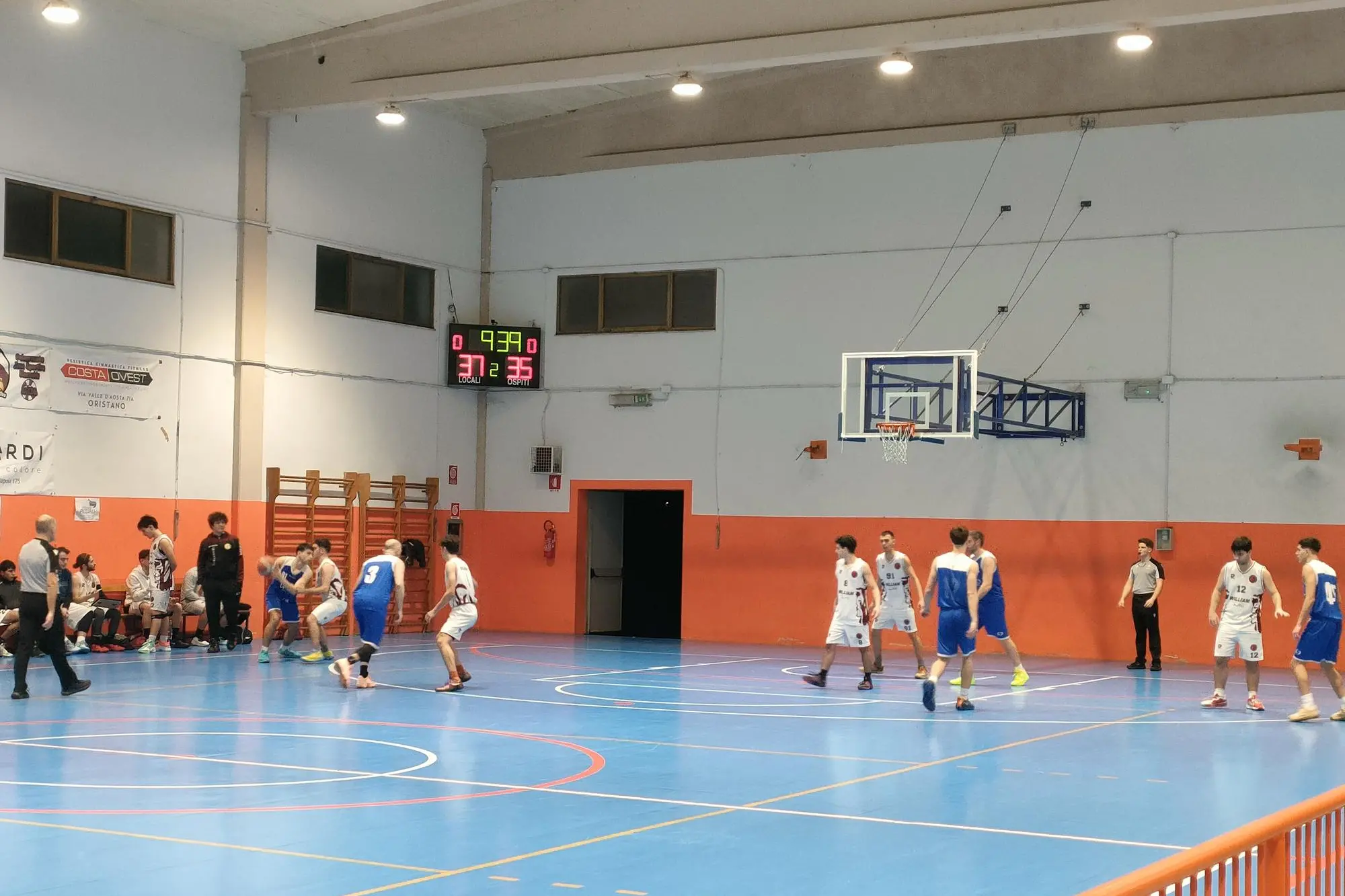 Un'immagine della sfida tra Marrubiu e Azzurra Oristano (foto di Giacomo Pala)