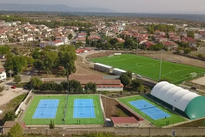Gli impianti del circolo Tennis di Ghilarza (foto Tennis Club Ghilarza)