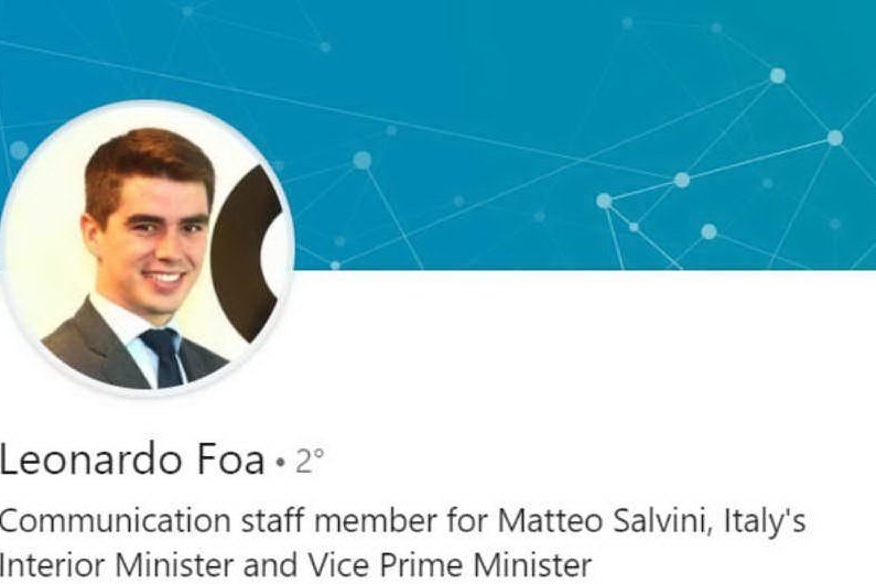 Il profilo LinkedIn di Leonardo Foa