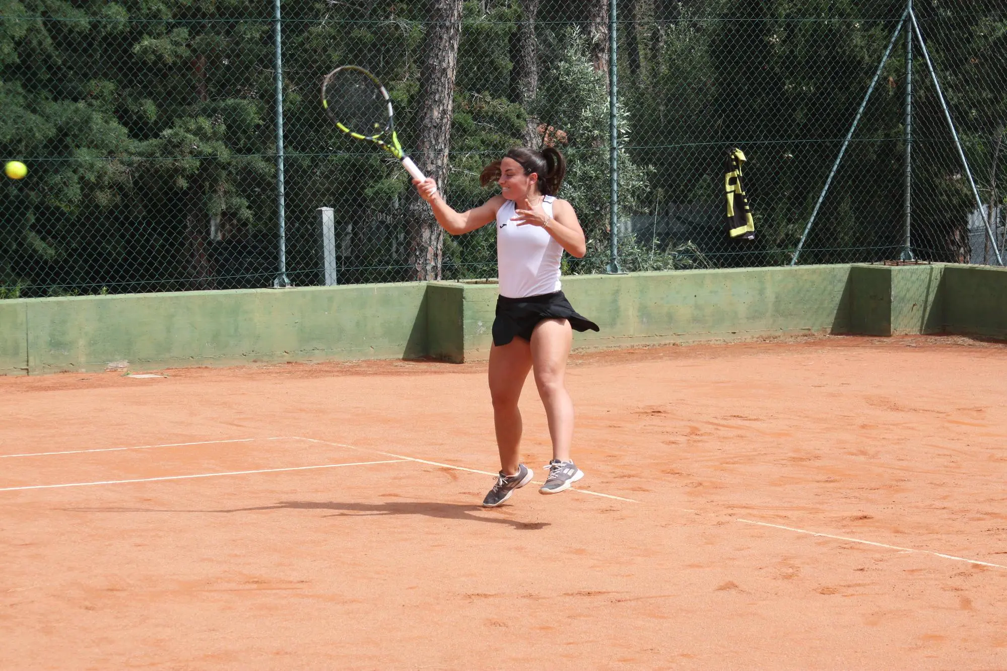 Camilla Gennaro in campo a Santa Margherita di Pula (foto Antonio Burruni)