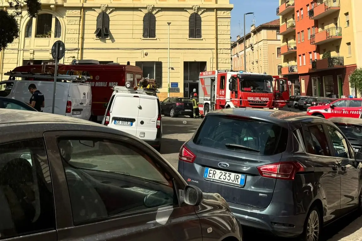 L'intervento dei vigili del fuoco