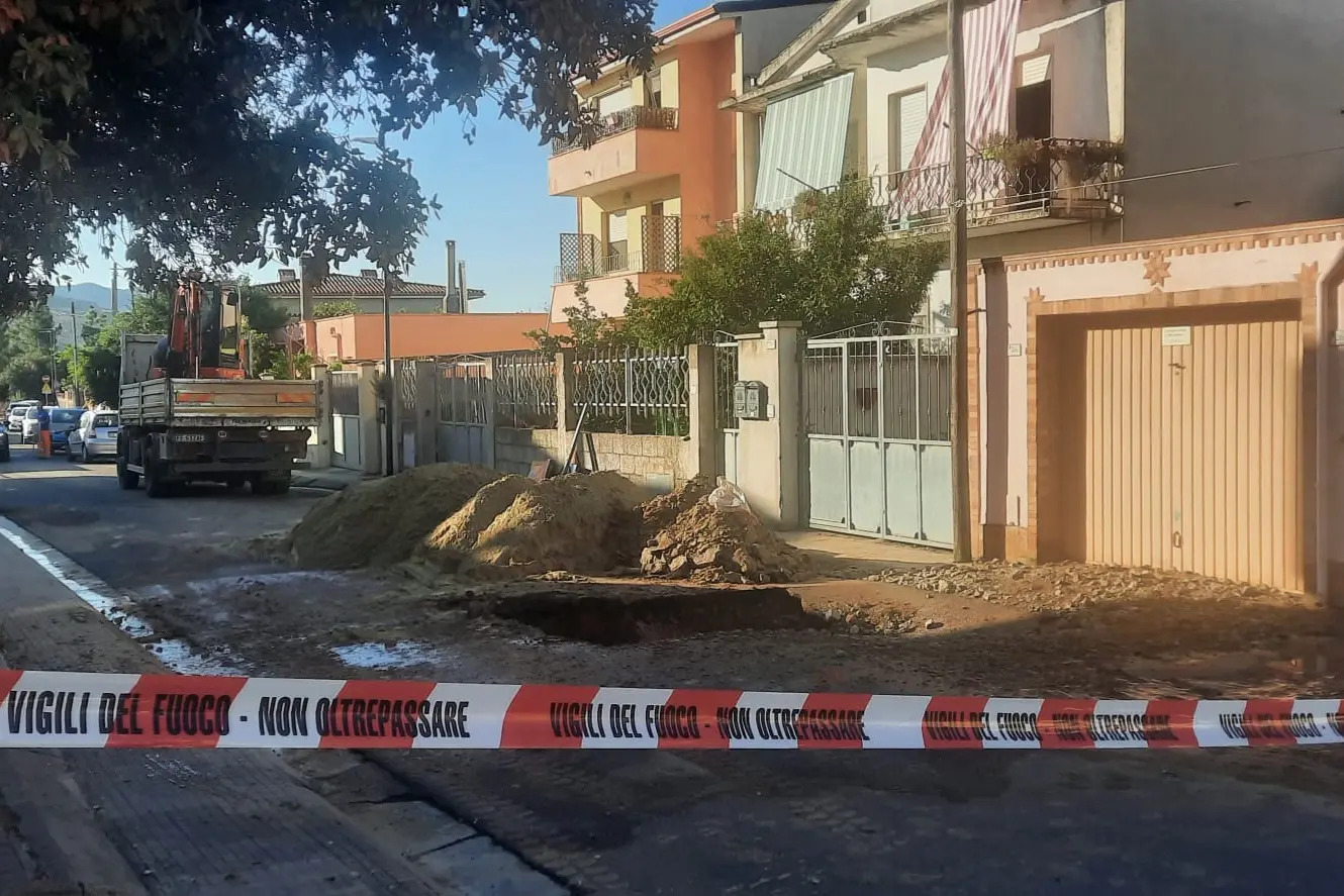 L'intervento a Dolianova