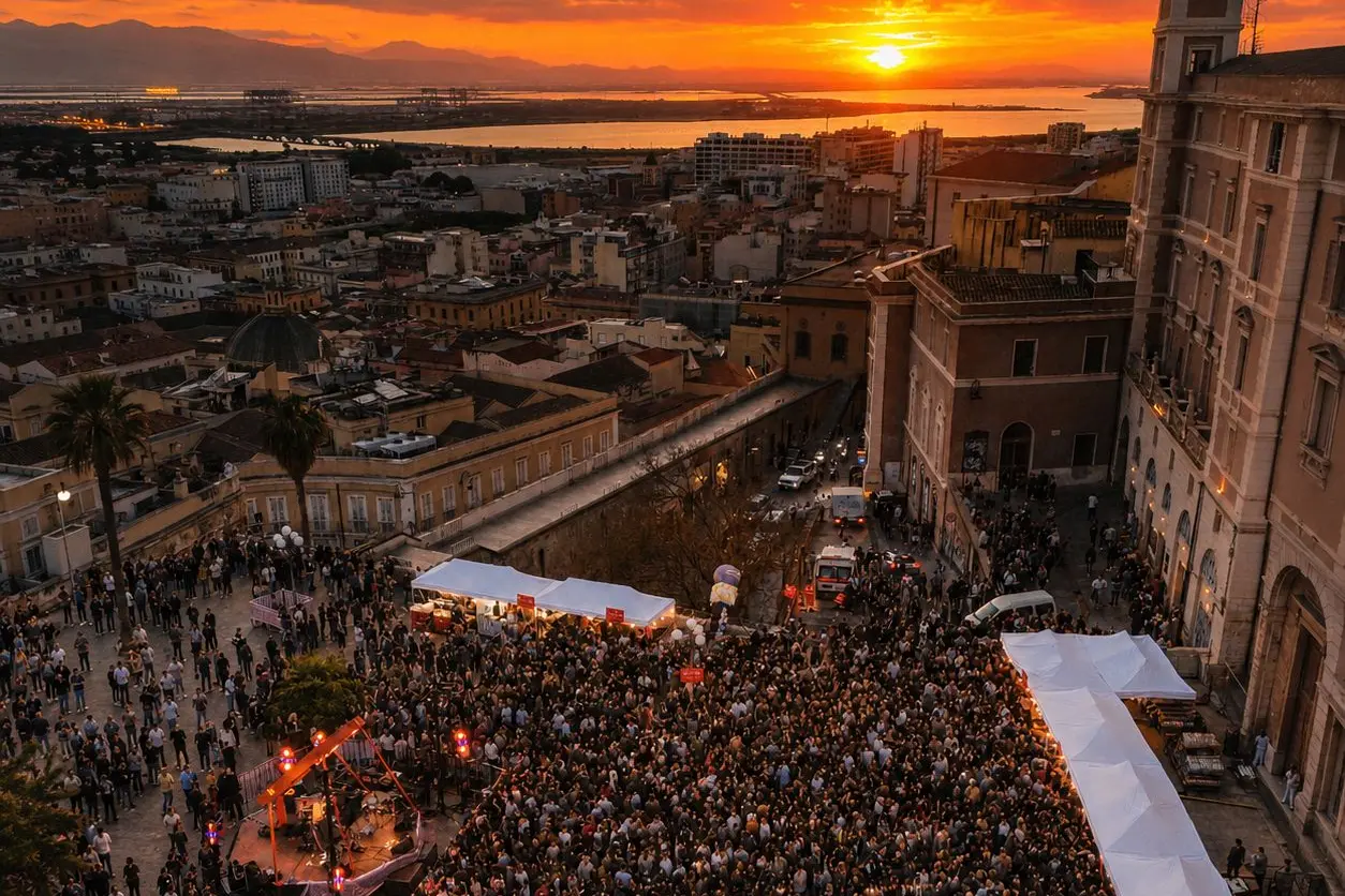 Cagliari al tramonto (foto ufficio stampa)