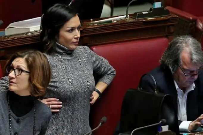 Mariastella Gelmini, Mara Carfagna e Renato Brunetta (foto Ansa)
