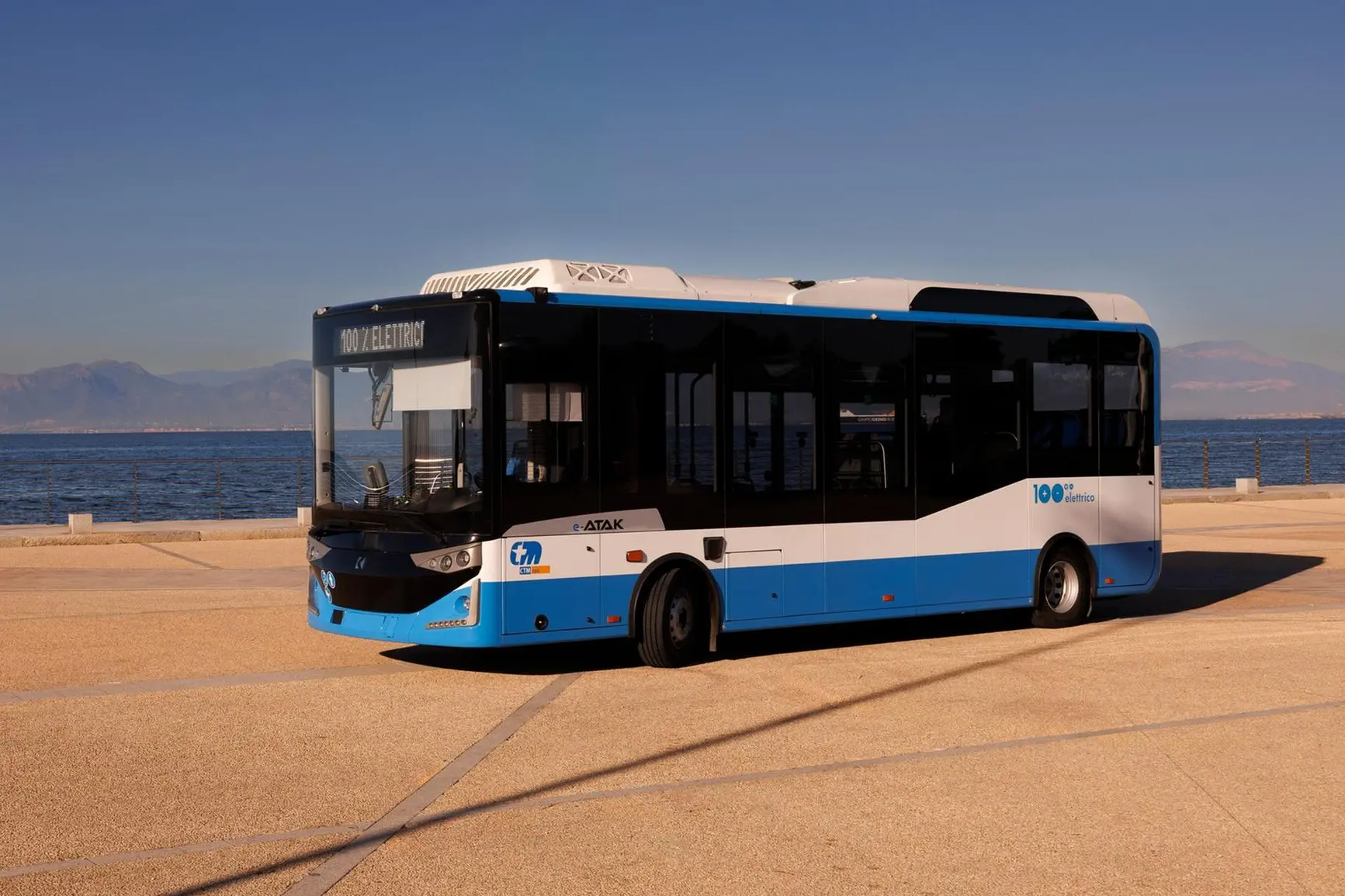 Un bus del Ctm a Sant'Elia
