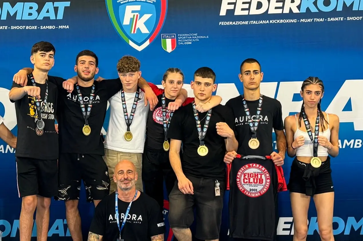 I 7 medagliati del Team Tarantini