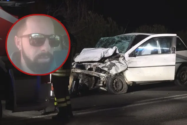 L'incidente sulla Sp 2 costato la vita a Marco Gessa di Domusnovas (Ansa/L'Unione Sarda)