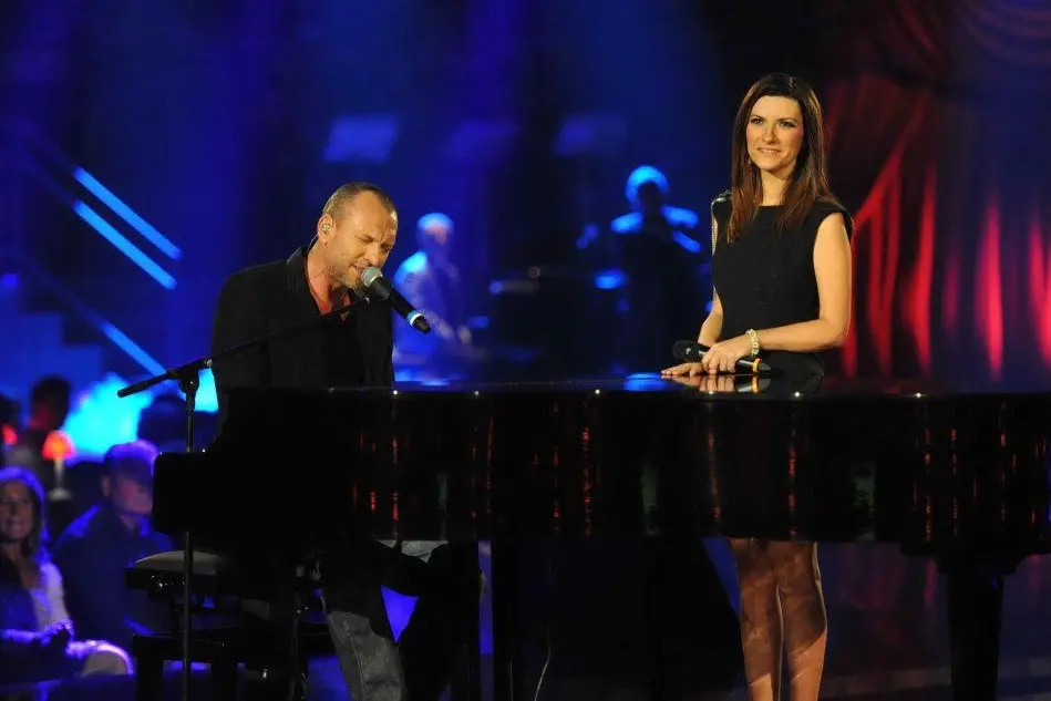 Laura Pausini e Biagio Antonacci (Ansa)