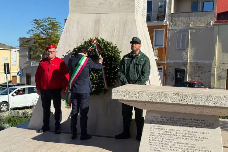 La cerimonia del 4 Novembre a Sorso (foto concessa)