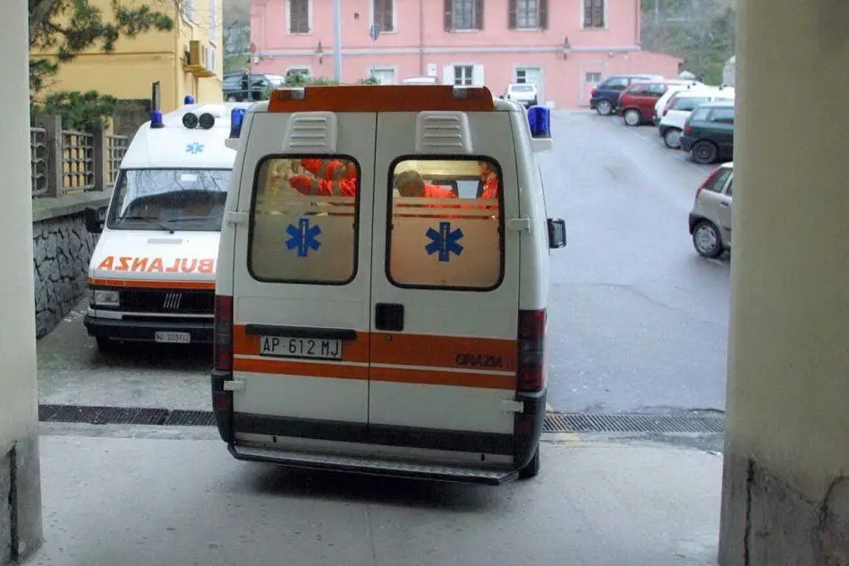 Una ambulanza del 118