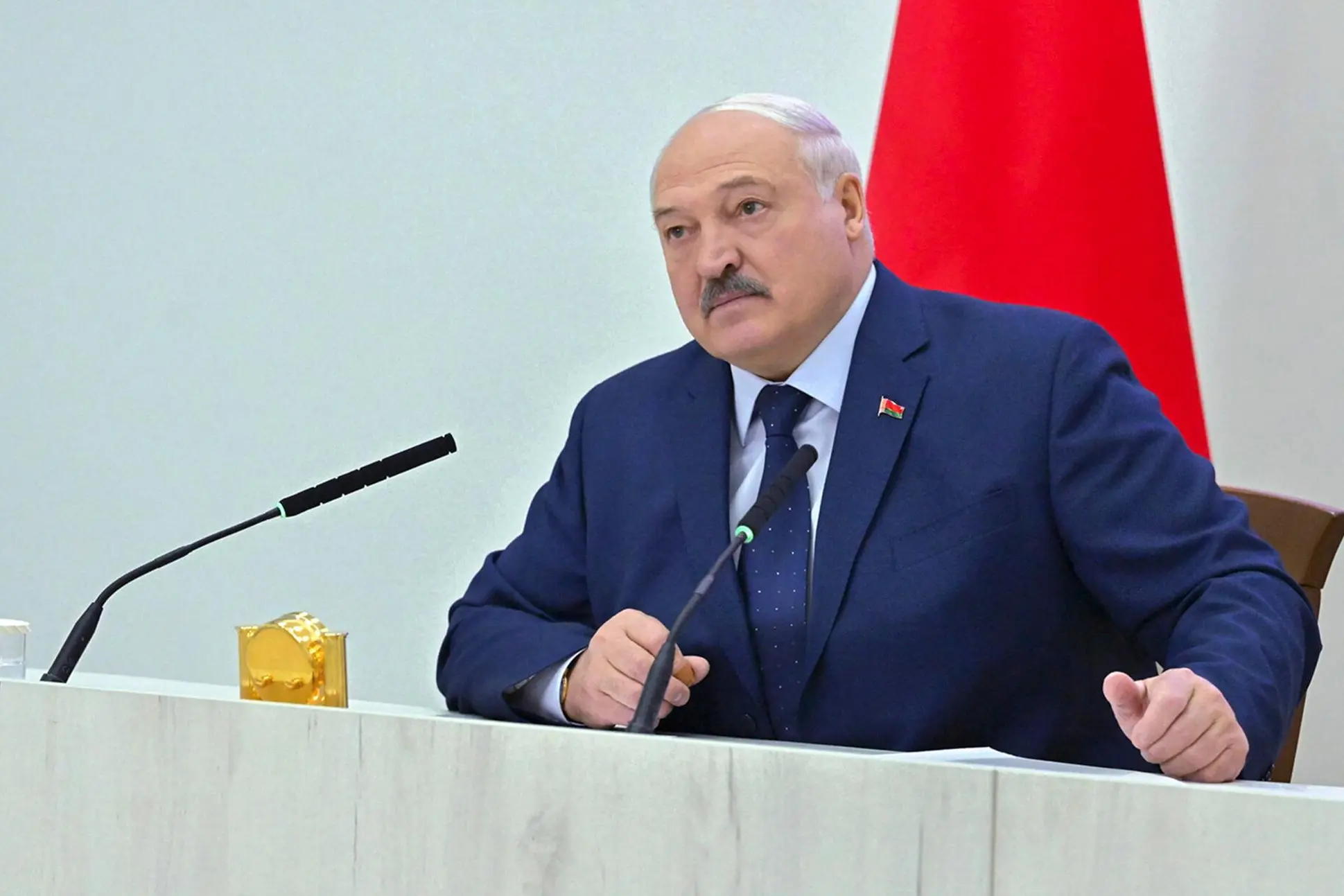 Alexander Lukashenko (foto Ansa/Epa)
