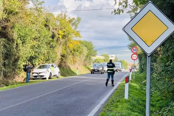 La Statale 292, teatro dell'incidente (foto Sara Pinna)