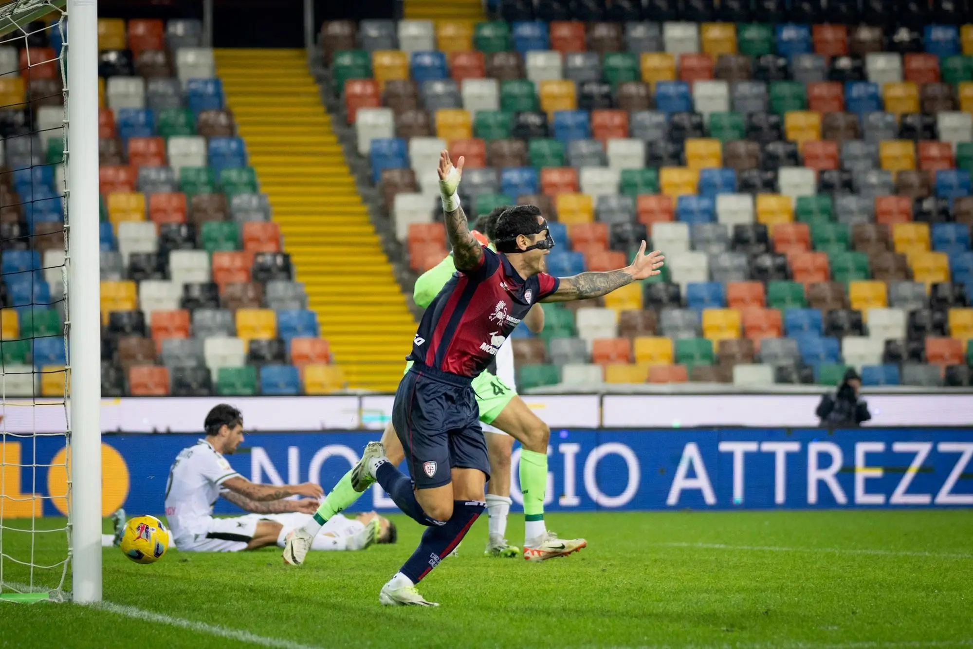 Gianluca Lapadula, in gol a ritorno in campo dopo l'infortunio (foto Spano)