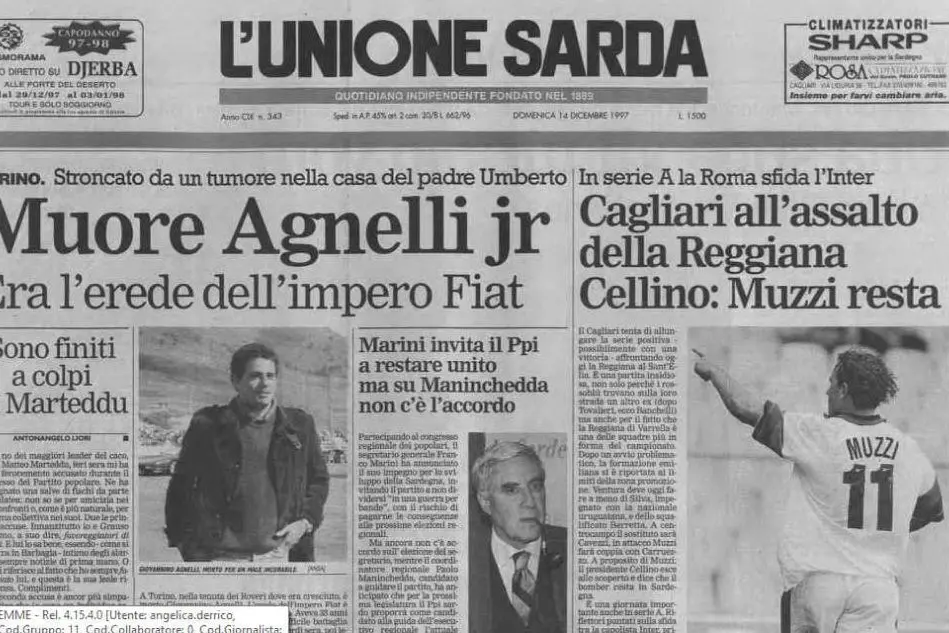 #AccaddeOggi: 13 dicembre 1997, addio a Giovannino Agnelli