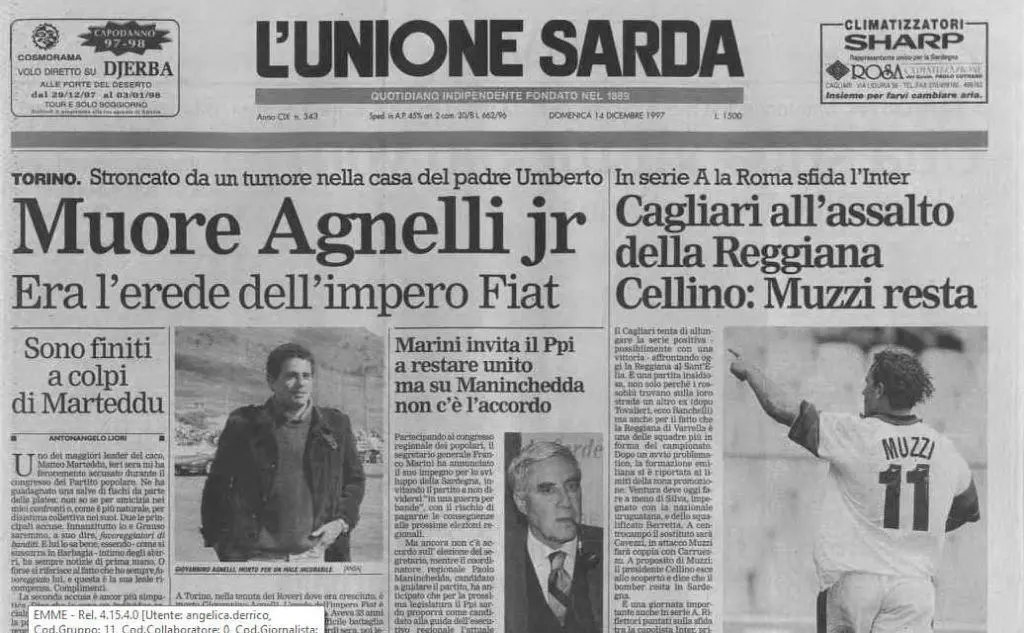 #AccaddeOggi: 13 dicembre 1997, addio a Giovannino Agnelli
