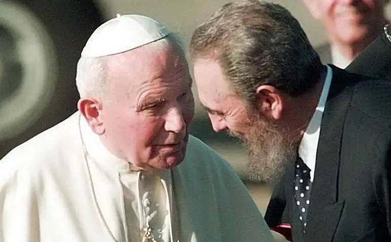 Il 24 quello dell'incontro con gli ammalati. Accompagnato sempre da Fidel Castro