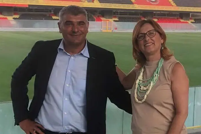 Roberto Felleca e Maria Assunta Pintus (foto L'Unione Sarda - Serreli)