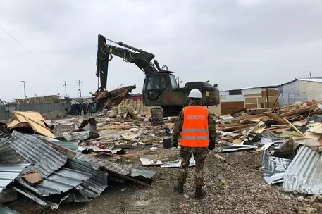 Il "ghetto" di Borgo Mezzanone (foto simbolo Ansa)