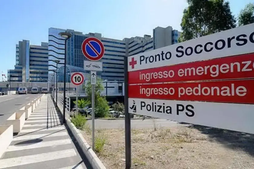 Il pronto soccorso del Brotzu (Archivio L'Unione Sarda)
