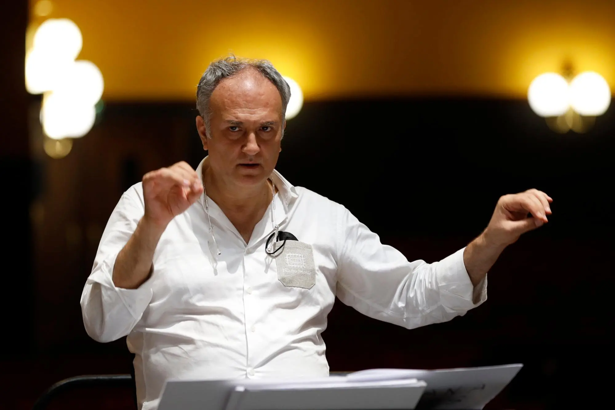 Il direttore d'orchestra Gerardo Di Lella (foto concessa da Priamo Tolu)
