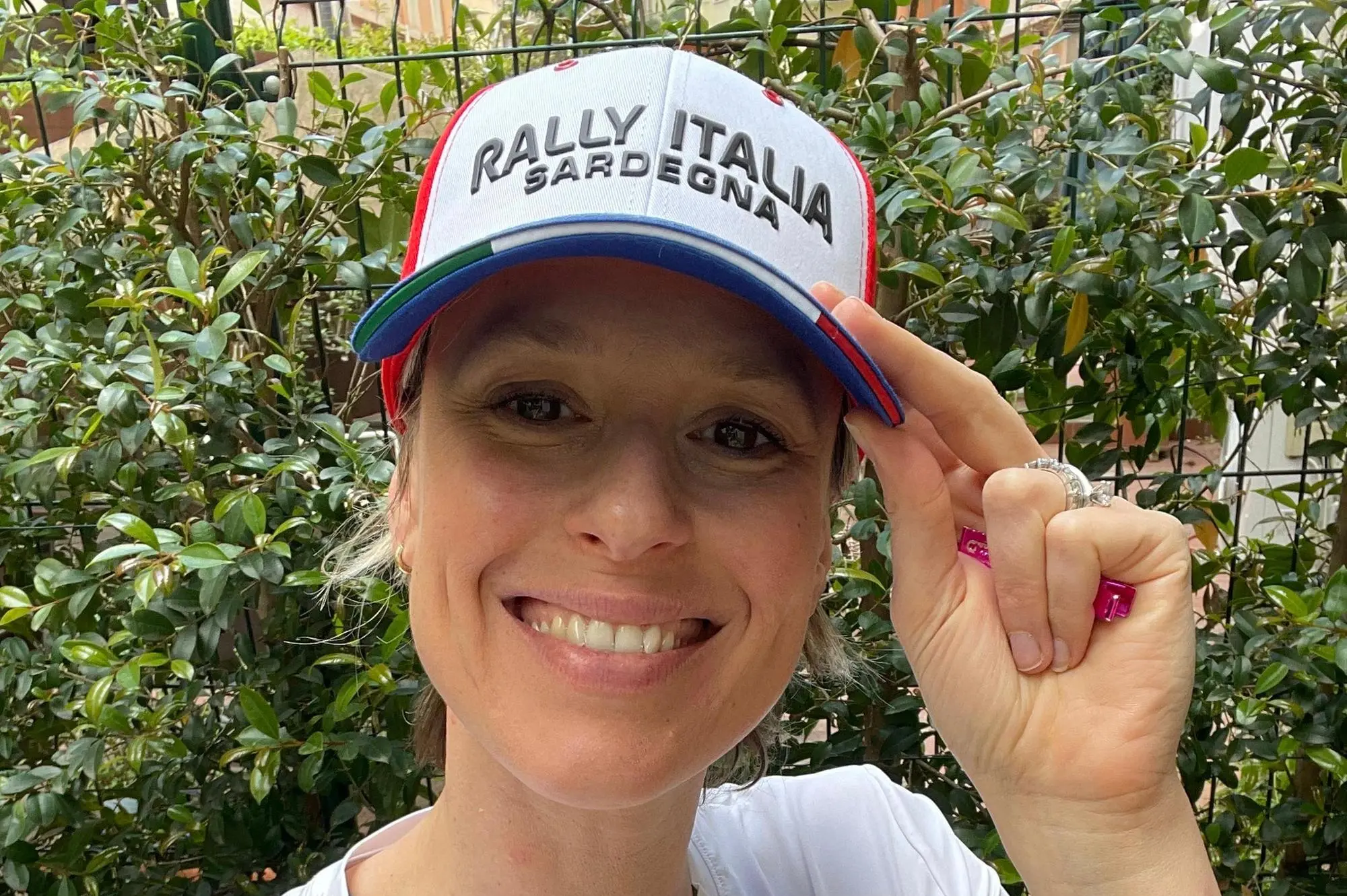 Federica Pellegrini, madrina del Rally Italia Sardegna (foto ACI Sport)