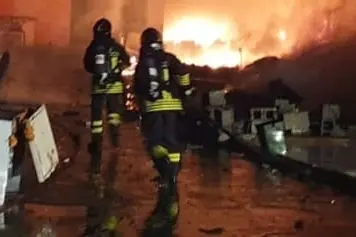 L'intervento dei vigili del fuoco