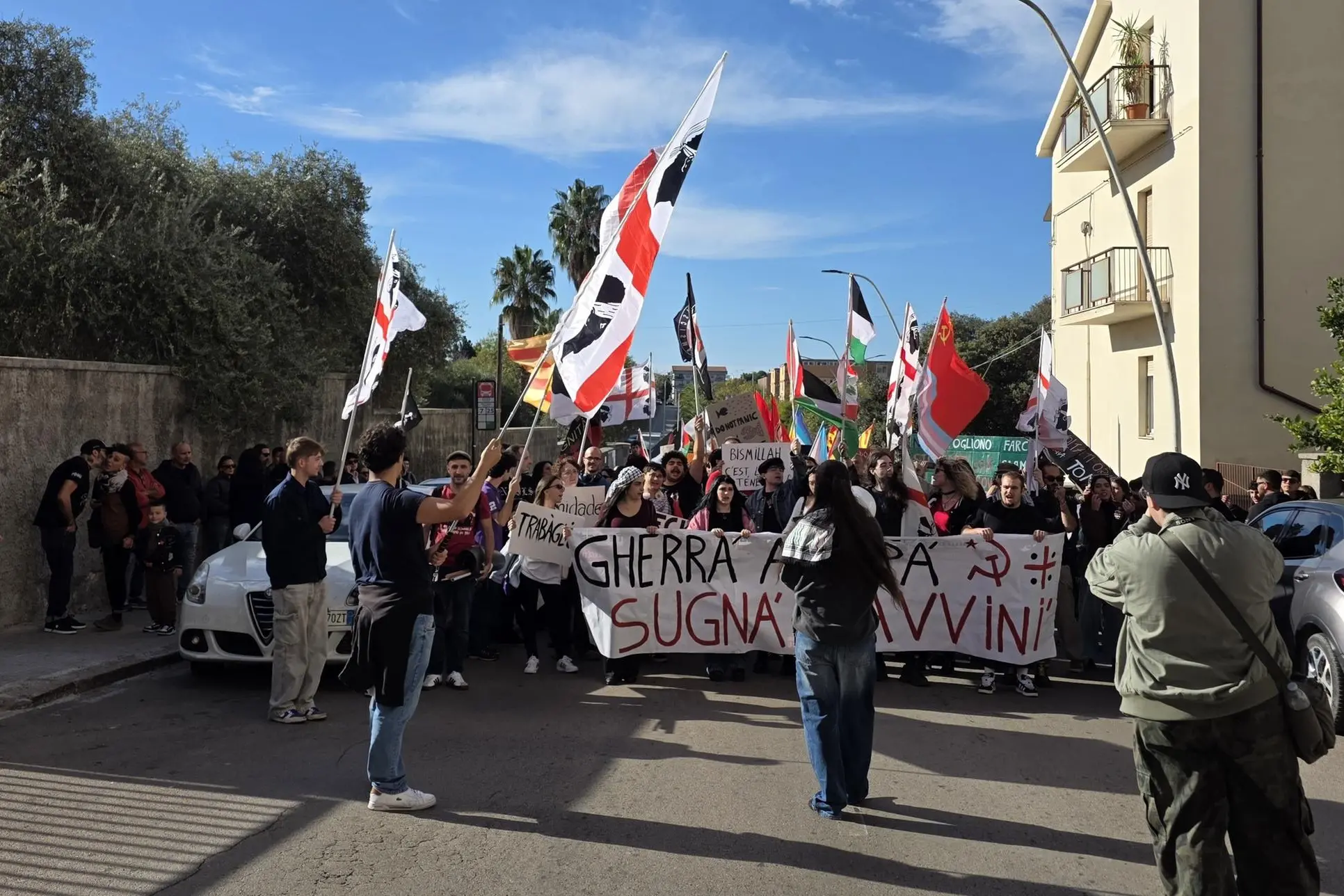 La manifestazione a Sassari