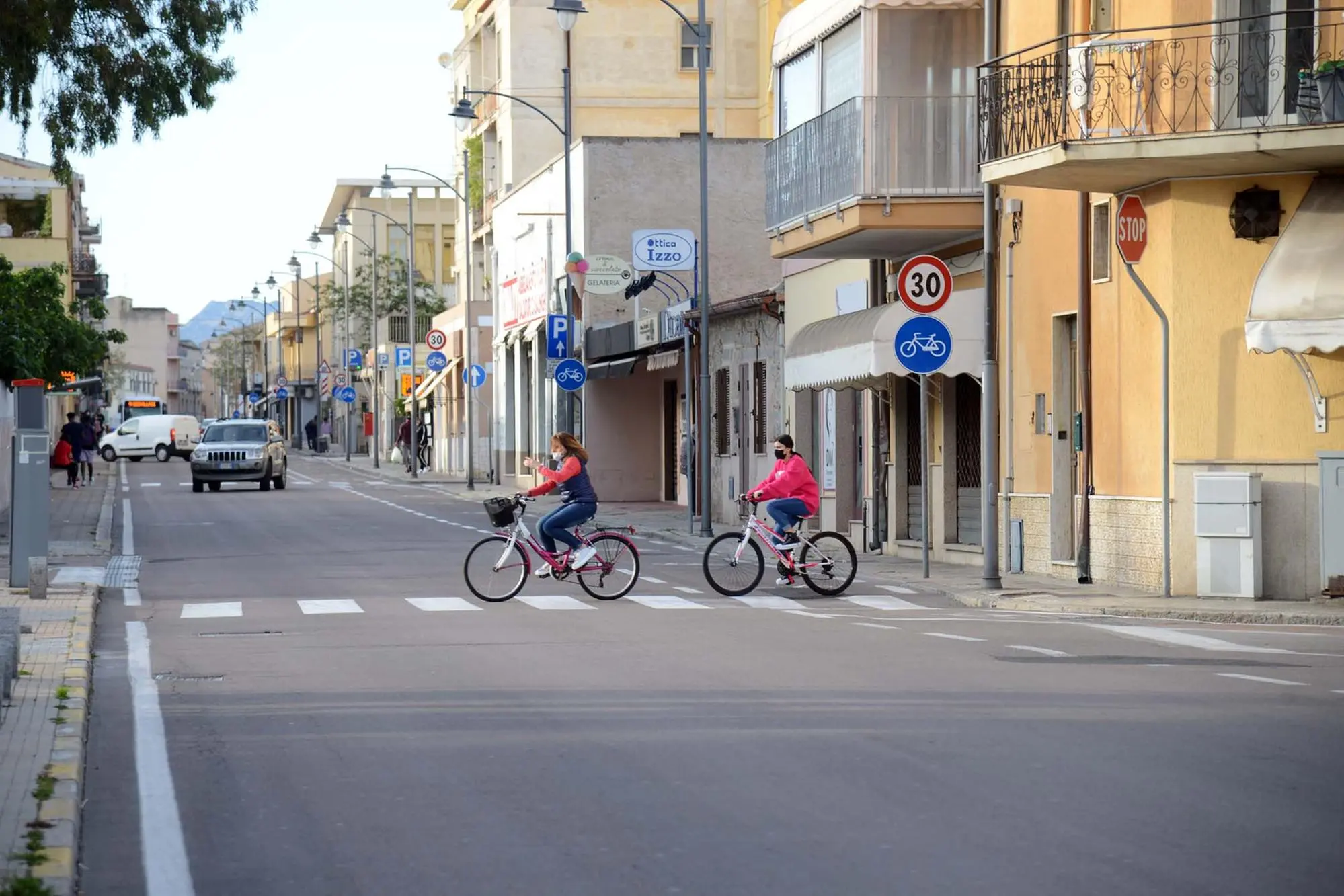 Bici ad Olbia: il limite di 30 all'ora è esteso a tutta la città (Foto Satta)