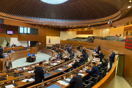 L'aula del Consiglio regionale sardo (foto Ansa)