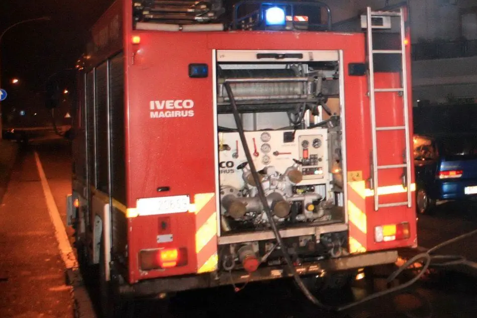 Un intervento dei vigili del fuoco