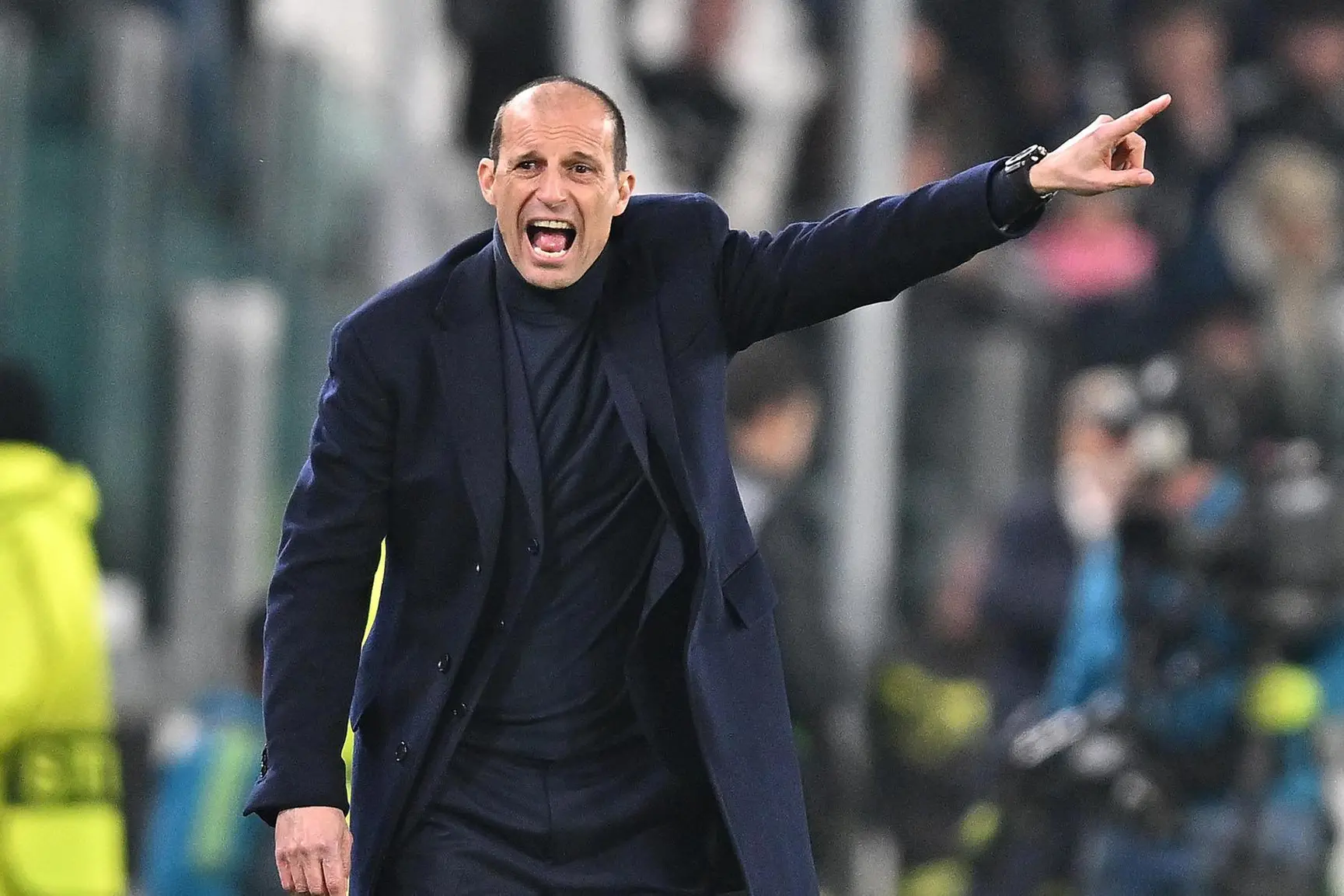 Juventus coach Massimiliano Allegri during the UEFA Europa League play-off soccer match Juventus FC vs Nantes FC at the Allianz Stadium in Turin, Italy, 16 february 2023 ANSA/ALESSANDRO DI MARCO