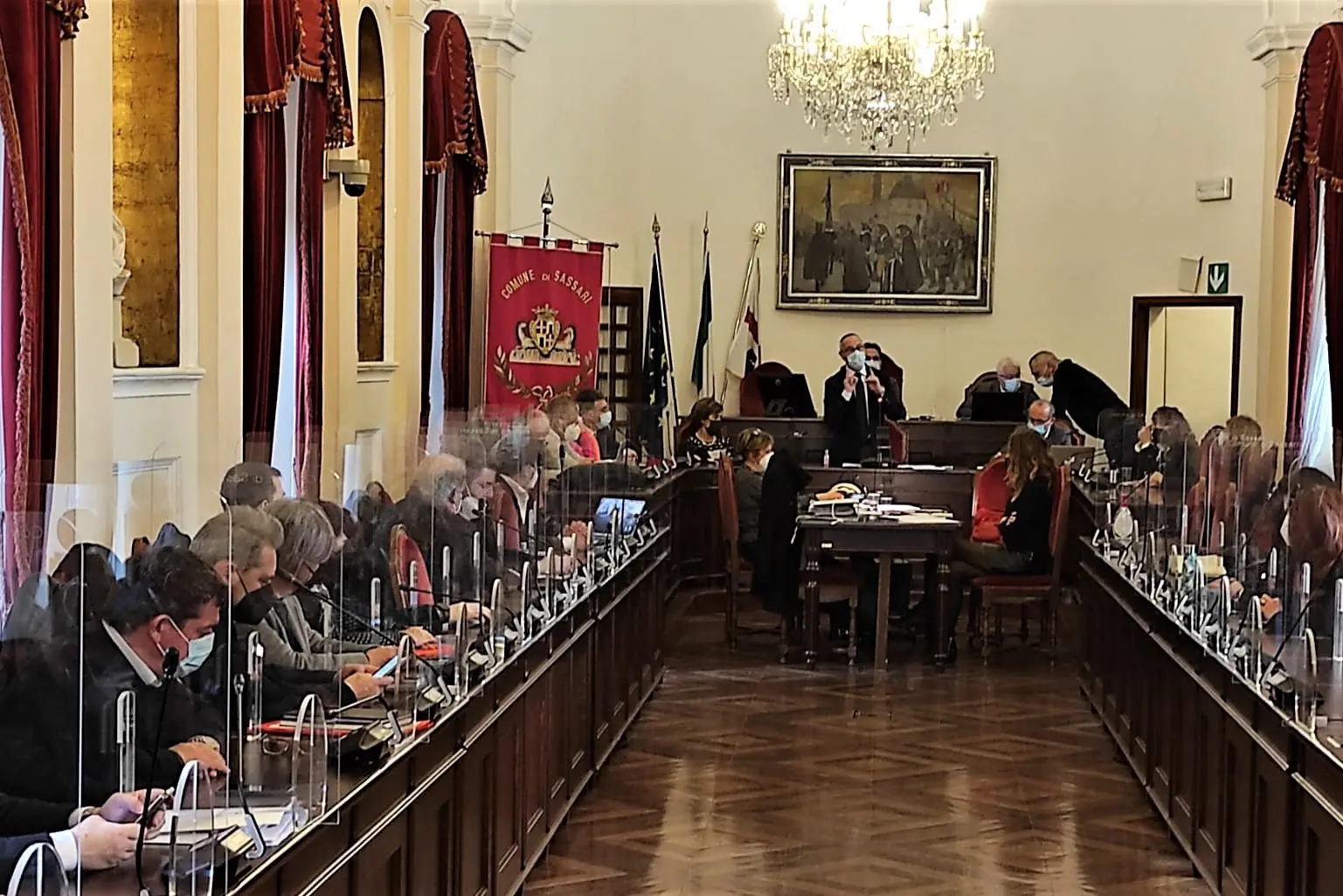 Sassari, a session of the city council (Photo G.Marras)