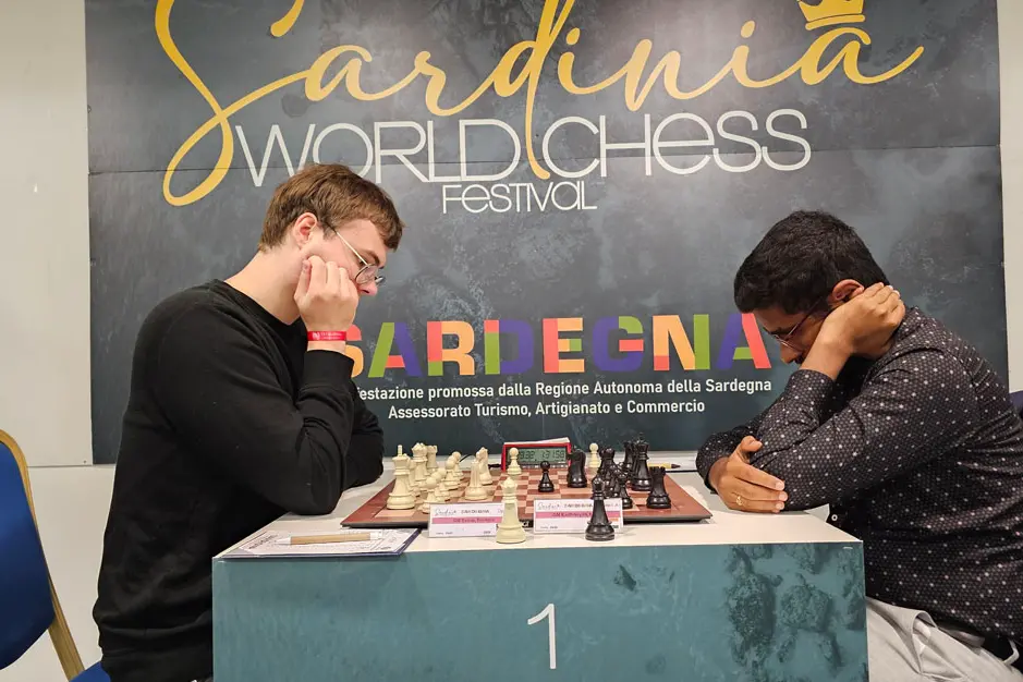 Una fase del Sardinia World Chess Festival (foto concessa)