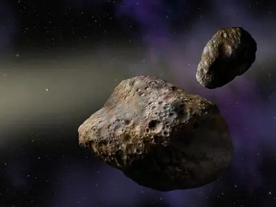 Un asteroide nello spazio (archivio)