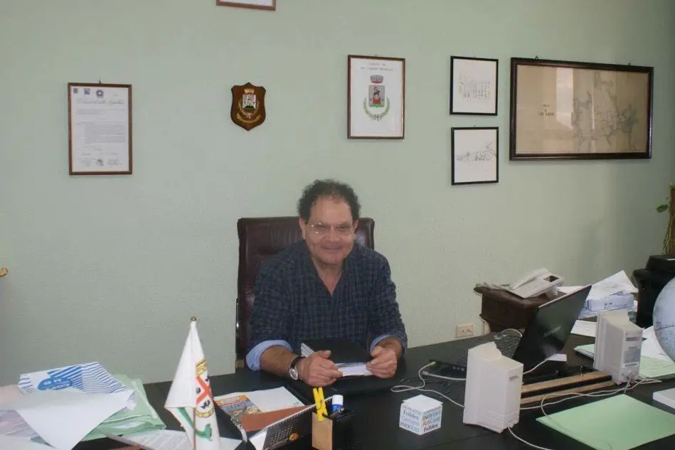 Carlo Tomasi, sindaco di San Gavino Monreale (foto Pittau)